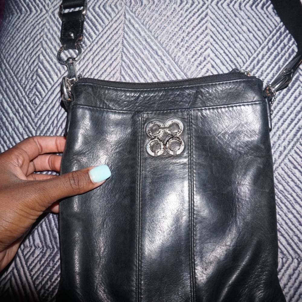 Vintage Coach Leather Cross Body Purse